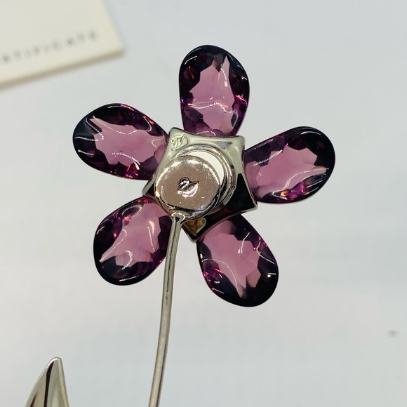 Swarovski Crystal Paradise Deoli Flower Amethist Original Box Swan Signed 677619 - Picture 8 of 16